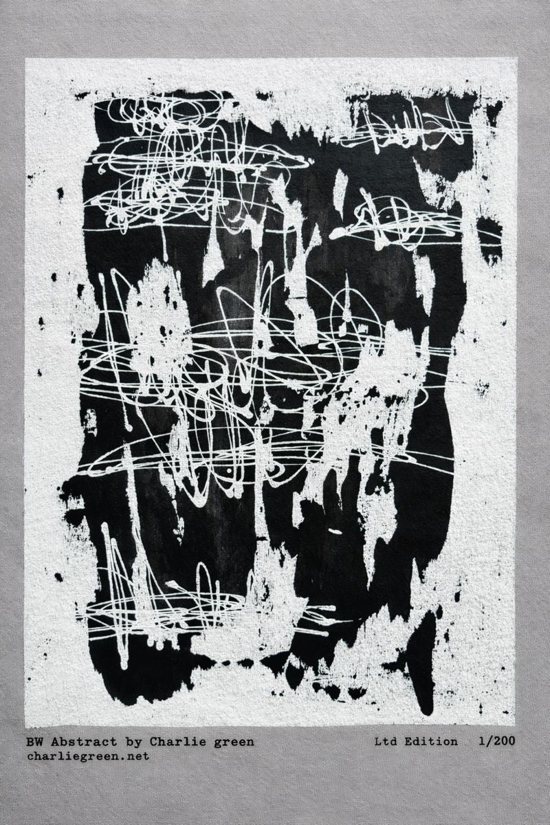 BW Abstract by Charlie green | T-Shirt